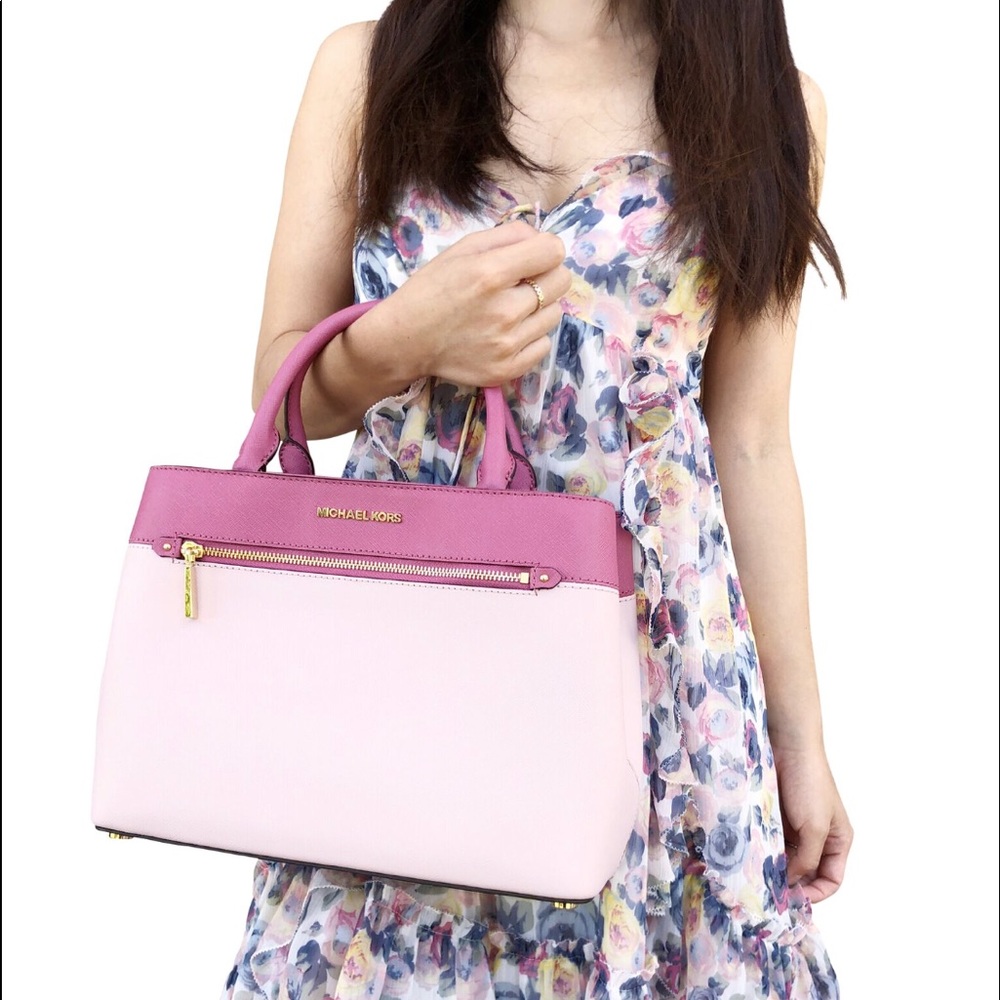 Gaby’sBags👜💕-Michael Kors MD Satchel Bag Pink - Picture 3 of 8